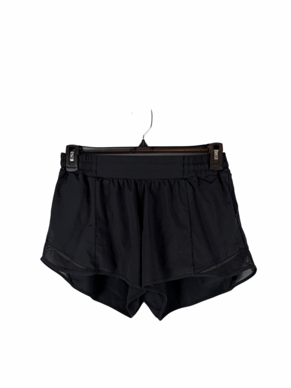 Lululemon Black Mesh Trim Running Shorts Size 10